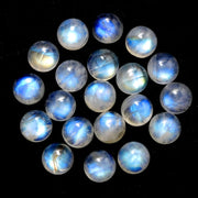 Natural Moonstone 7 MM Round Cabochon Loose Gemstone