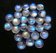Natural Moonstone 7 MM Round Cabochon Loose Gemstone