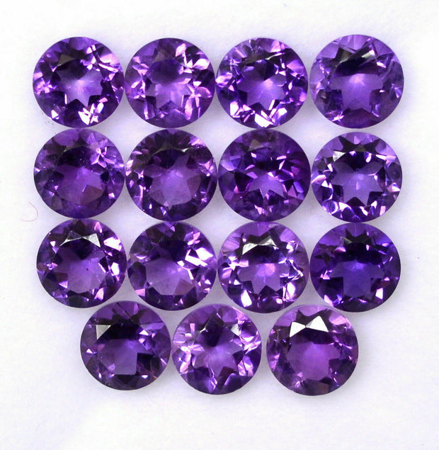 Natural Amethyst 9 MM Round Cut Loose Gemstone