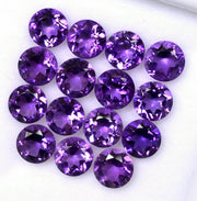 Natural Amethyst 9 MM Round Cut Loose Gemstone