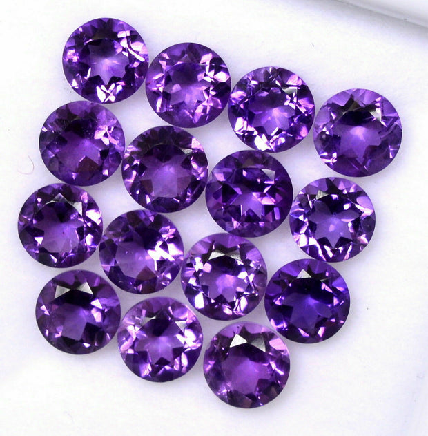 Natural Amethyst 9 MM Round Cut Loose Gemstone