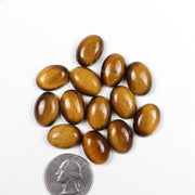 Natural Tiger's Eye 9x7 MM Oval Cabochon Loose Gemstone