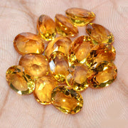 Natural Citrine 9x7 MM Oval Cut Loose Gemstone