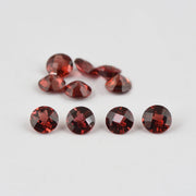 Natural Garnet 6 MM Round Cut Loose Gemstone