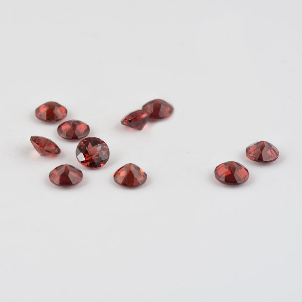Natural Garnet 6 MM Round Cut Loose Gemstone